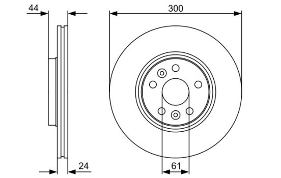 Brake Disc BD1398 Bosch, Image 5