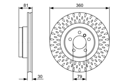 Brake Disc BD1401 Bosch, Image 5