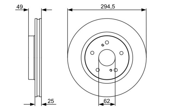 Brake Disc BD1402 Bosch, Image 5