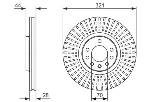 Brake Disc BD1414 Bosch