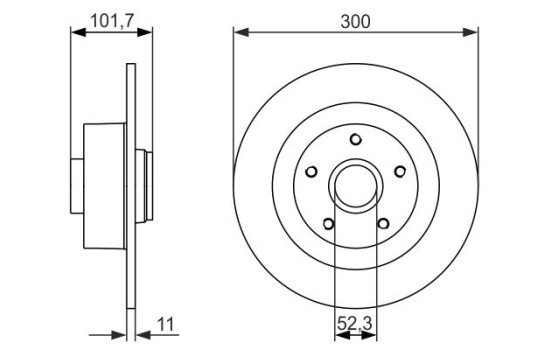 Brake Disc BD1416 Bosch