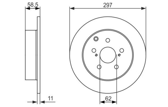 Brake Disc BD1417 Bosch, Image 5