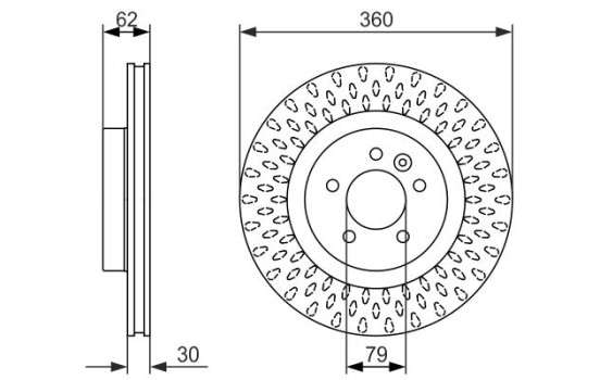 Brake Disc BD1421 Bosch, Image 5