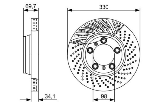 Brake Disc BD1423 Bosch