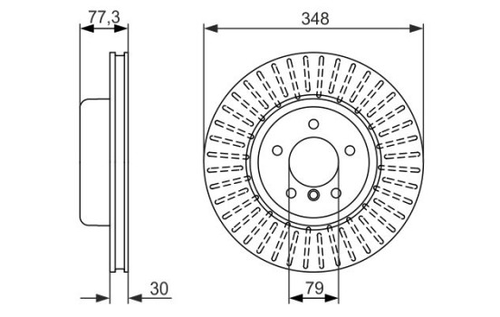 Brake Disc BD1427 Bosch, Image 5