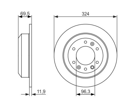 Brake Disc BD1441 Bosch, Image 5