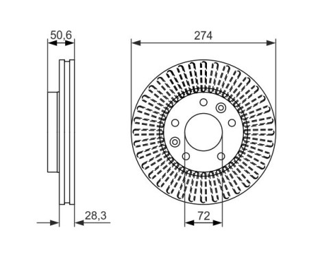 Brake Disc BD1442 Bosch, Image 5