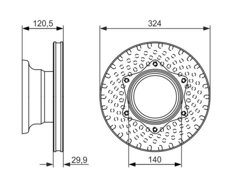 Brake Disc BD1443 Bosch