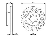 Brake Disc BD1445 Bosch