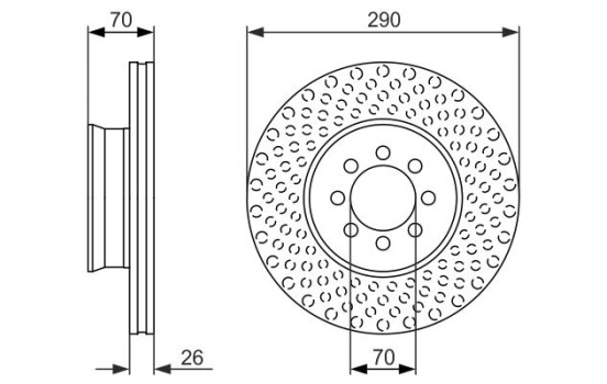 Brake Disc BD1445 Bosch