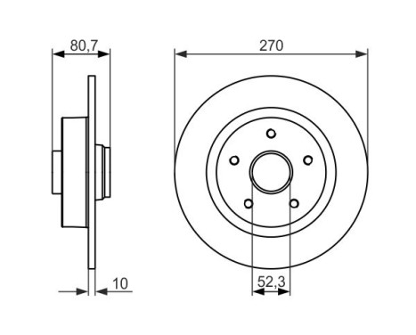 Brake Disc BD1450 Bosch, Image 5