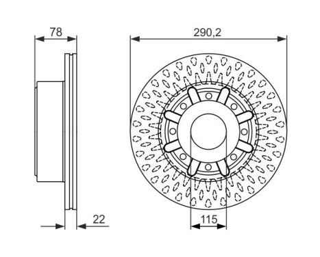 Brake Disc BD1453 Bosch, Image 5