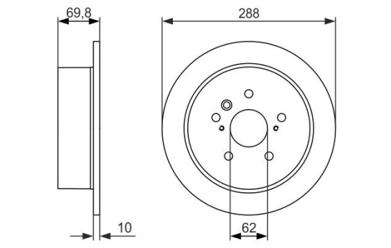 Brake Disc BD1457 Bosch, Image 5