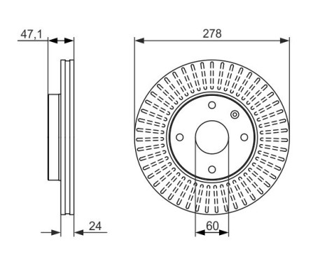 Brake Disc BD1493 Bosch, Image 5