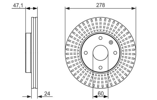 Brake Disc BD1493 Bosch, Image 5