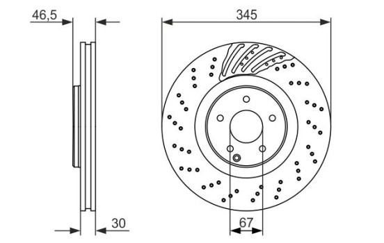 Brake Disc BD1495 Bosch, Image 5