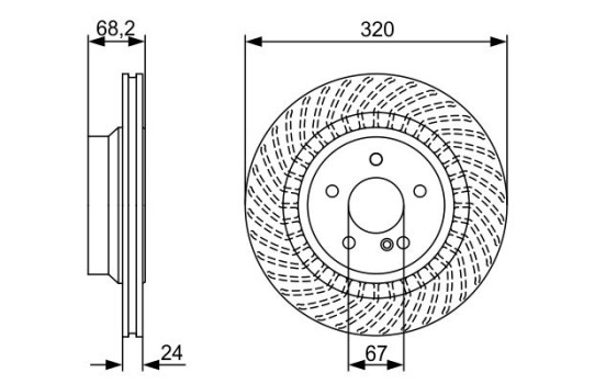 Brake Disc BD1498 Bosch