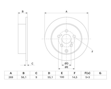 Brake Disc BD1502 Bosch, Image 5