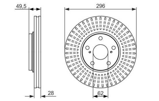 Brake Disc BD1506 Bosch