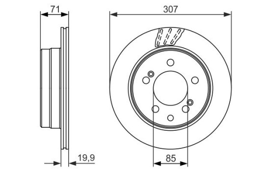 Brake Disc BD1507 Bosch, Image 5