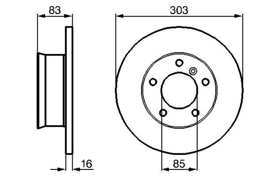 Brake Disc BD151 Bosch