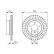 Brake Disc BD1510 Bosch