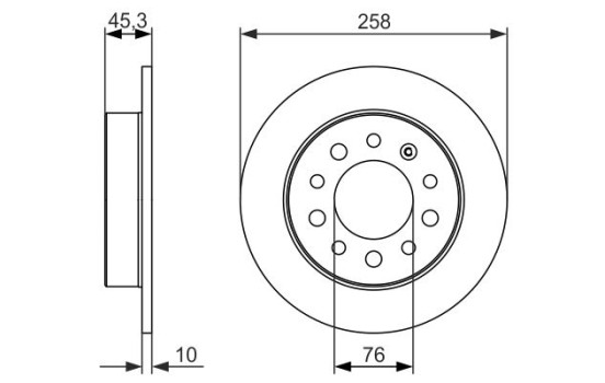 Brake Disc BD1532 Bosch, Image 5