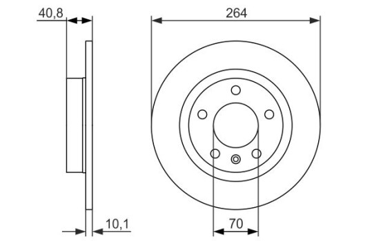 Brake Disc BD1547 Bosch, Image 5