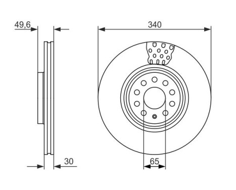 Brake Disc BD1566 Bosch, Image 5