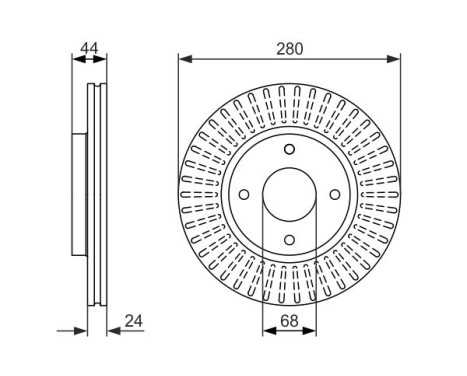 Brake Disc BD1568 Bosch, Image 5