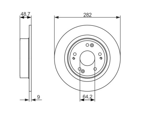 Brake Disc BD1569 Bosch, Image 5