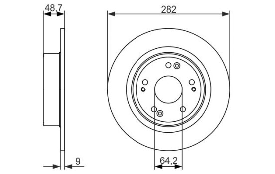Brake Disc BD1569 Bosch, Image 5