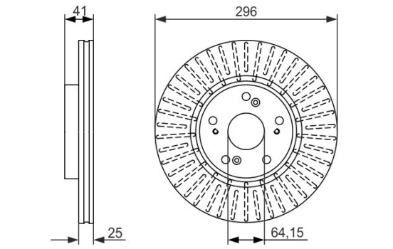 Brake Disc BD1574 Bosch, Image 5