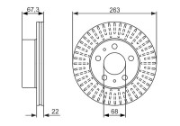 Brake Disc BD158 Bosch