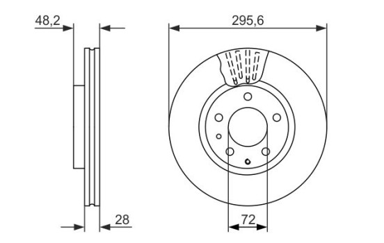 Brake Disc BD1588 Bosch