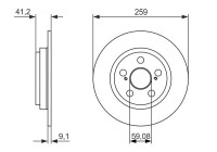 Brake Disc BD1596 Bosch