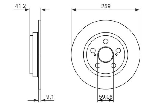 Brake Disc BD1596 Bosch