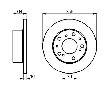 Brake Disc BD160 Bosch, Image 5