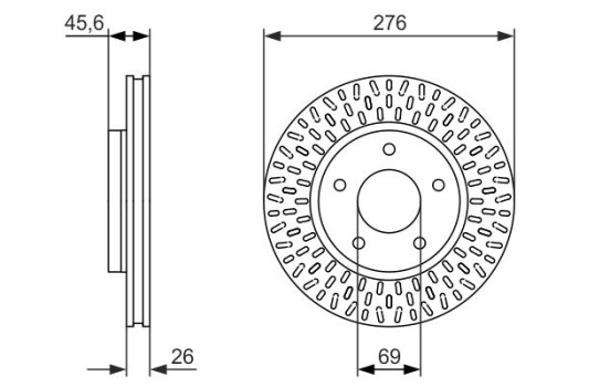 Brake Disc BD1613 Bosch