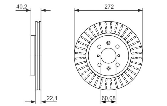 Brake Disc BD1619 Bosch, Image 5