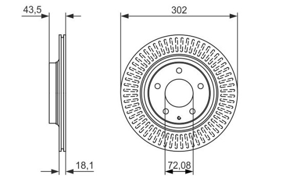 Brake Disc BD1626 Bosch