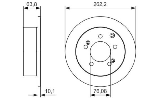 Brake Disc BD1640 Bosch, Image 5