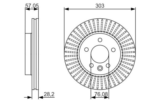 Brake Disc BD1647 Bosch, Image 5