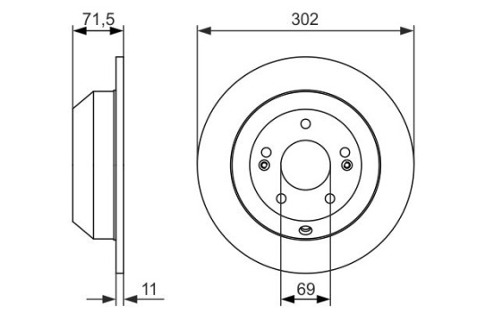 Brake Disc BD1652 Bosch, Image 5