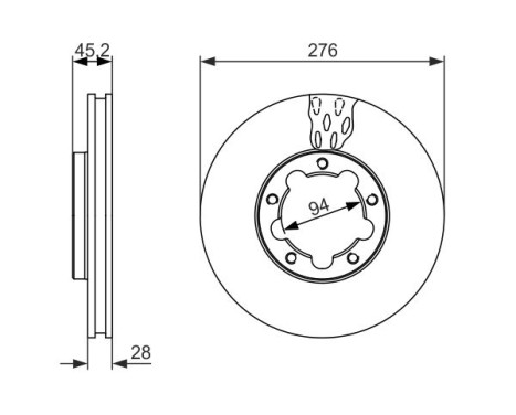 Brake Disc BD1659 Bosch, Image 5