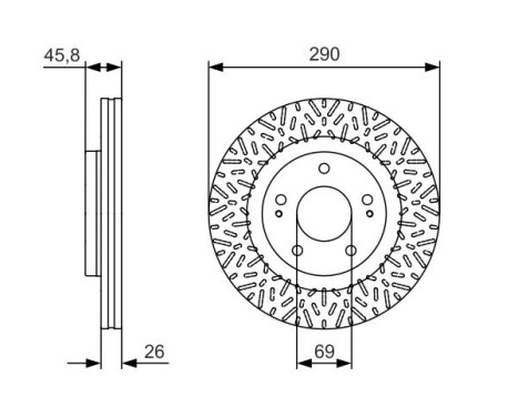 Brake Disc BD1661 Bosch, Image 5