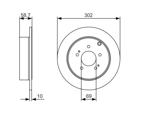 Brake Disc BD1662 Bosch, Image 5