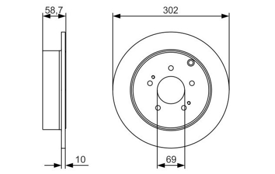 Brake Disc BD1662 Bosch, Image 5
