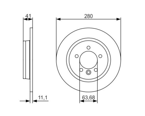 Brake Disc BD1683 Bosch, Image 5