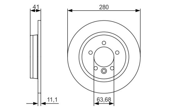 Brake Disc BD1683 Bosch, Image 5